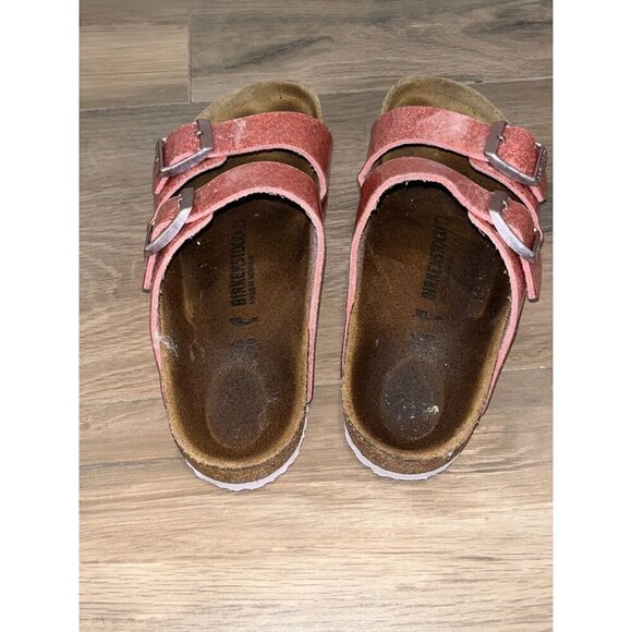 Birkenstock Pink Glitter Arizona Sandals Girl Size 34 SIze 2 - Picture 5 of 8